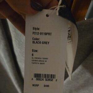 3.1 Phillip Lim Black and Gray Dress